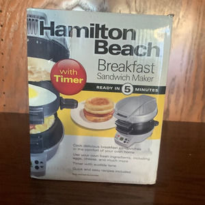 Hamilton Beach Breakfast Sandwich Maker with Timer